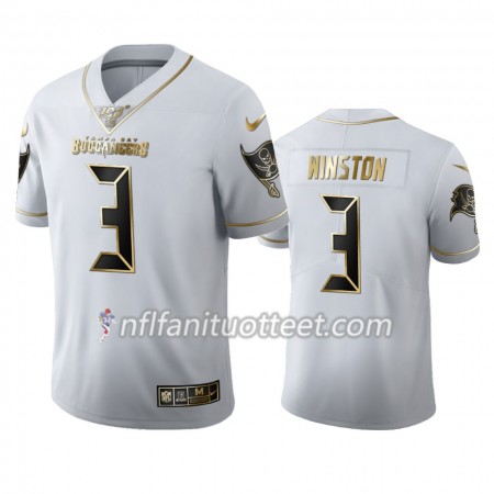 Miesten Tampa Bay Buccaneers NFL Pelipaita Jameis Winston 3 Nike Valkoinen Golden Edition 100th